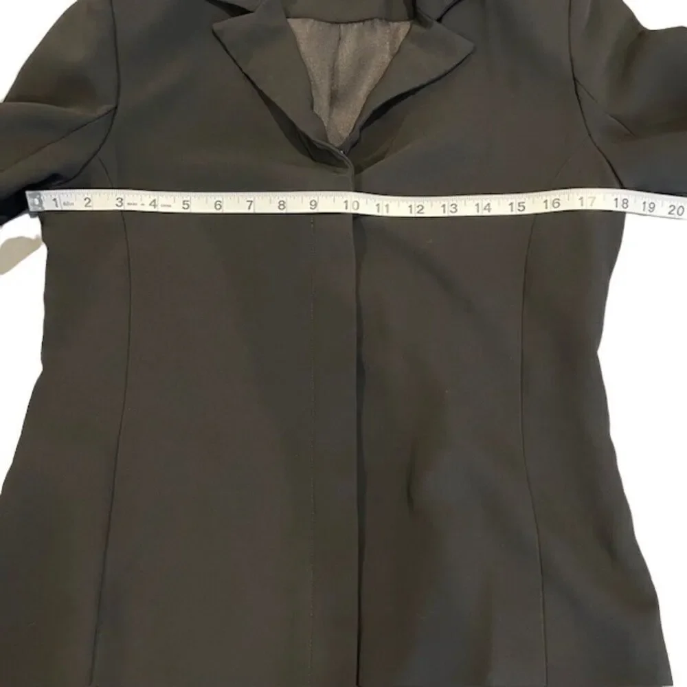 Amanda Uprichard Antwerp Blazer‎ Dress Sexy Slit Arms Collared Black Size Small